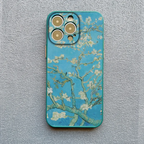 Famous Oil Painting iPhone Case Van Gogh Art Collection with Raised Camera Frame and Lens Guard