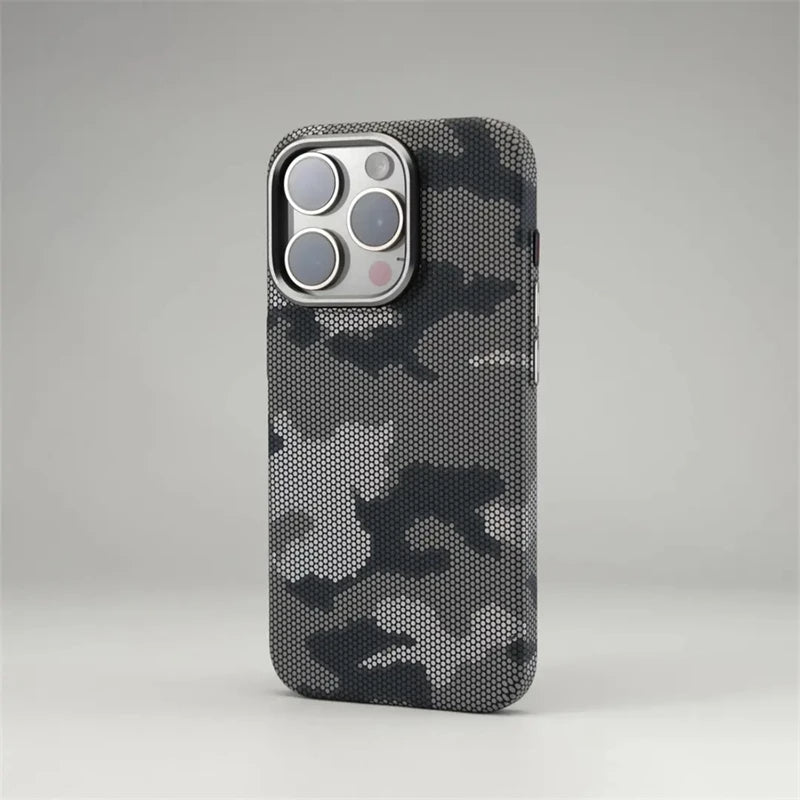 Camouflage Honeycomb Texture iPhone Case