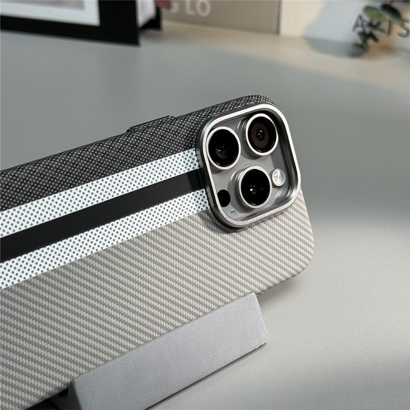 Carbon Fiber Texture MagSafe iPhone Case