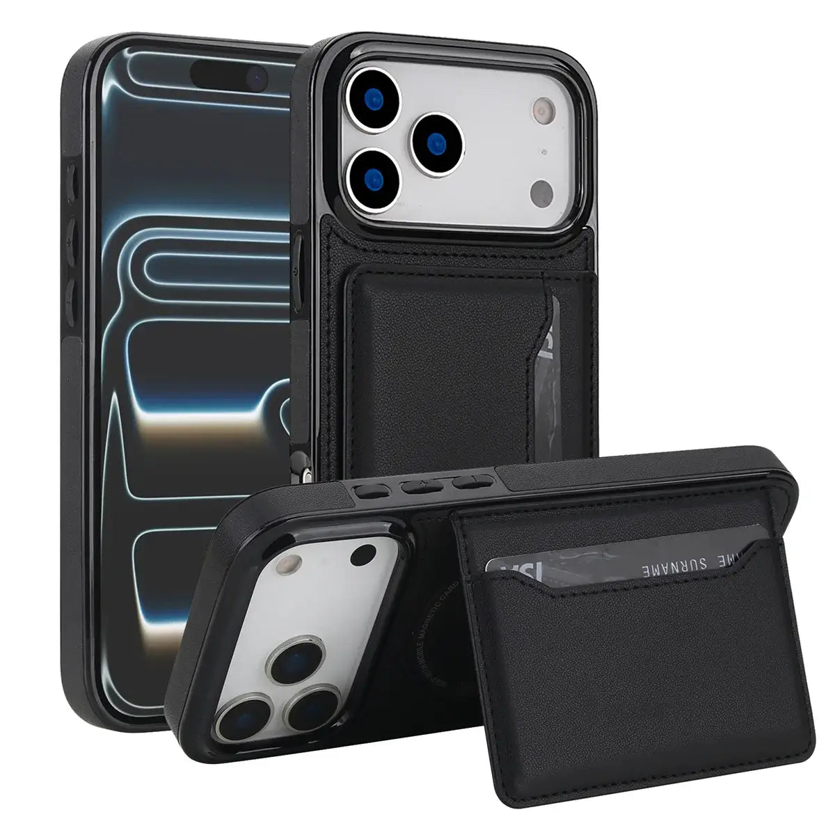 MagSafe Card Holder iPhone Case with Detachable Wallet