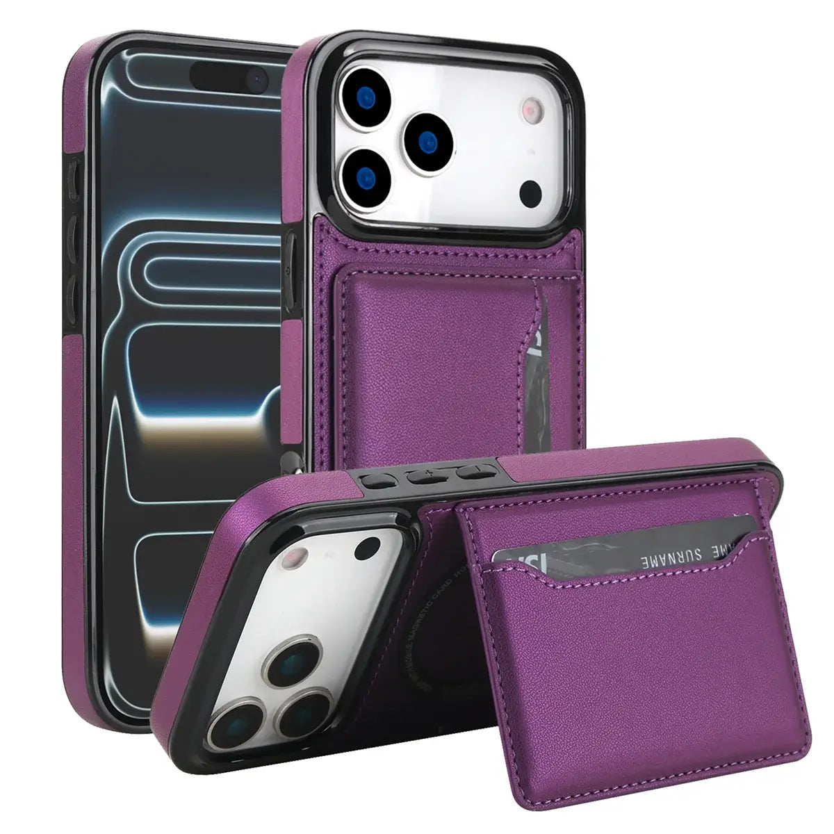 MagSafe Card Holder iPhone Case with Detachable Wallet