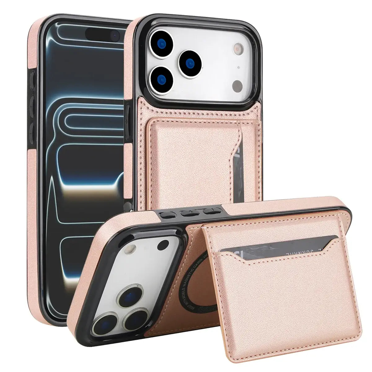 MagSafe Card Holder iPhone Case with Detachable Wallet