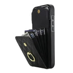 Quilted Crossbody iPhone Case with Ring Stand