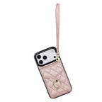 Quilted Crossbody iPhone Case with Ring Stand