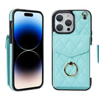 Quilted Crossbody iPhone Case with Ring Stand