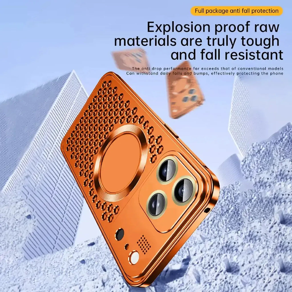 Hollow Dot Pattern MagSafe iPhone Case