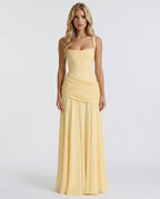 Runa Ruched Square Neck Maxi Dress_1