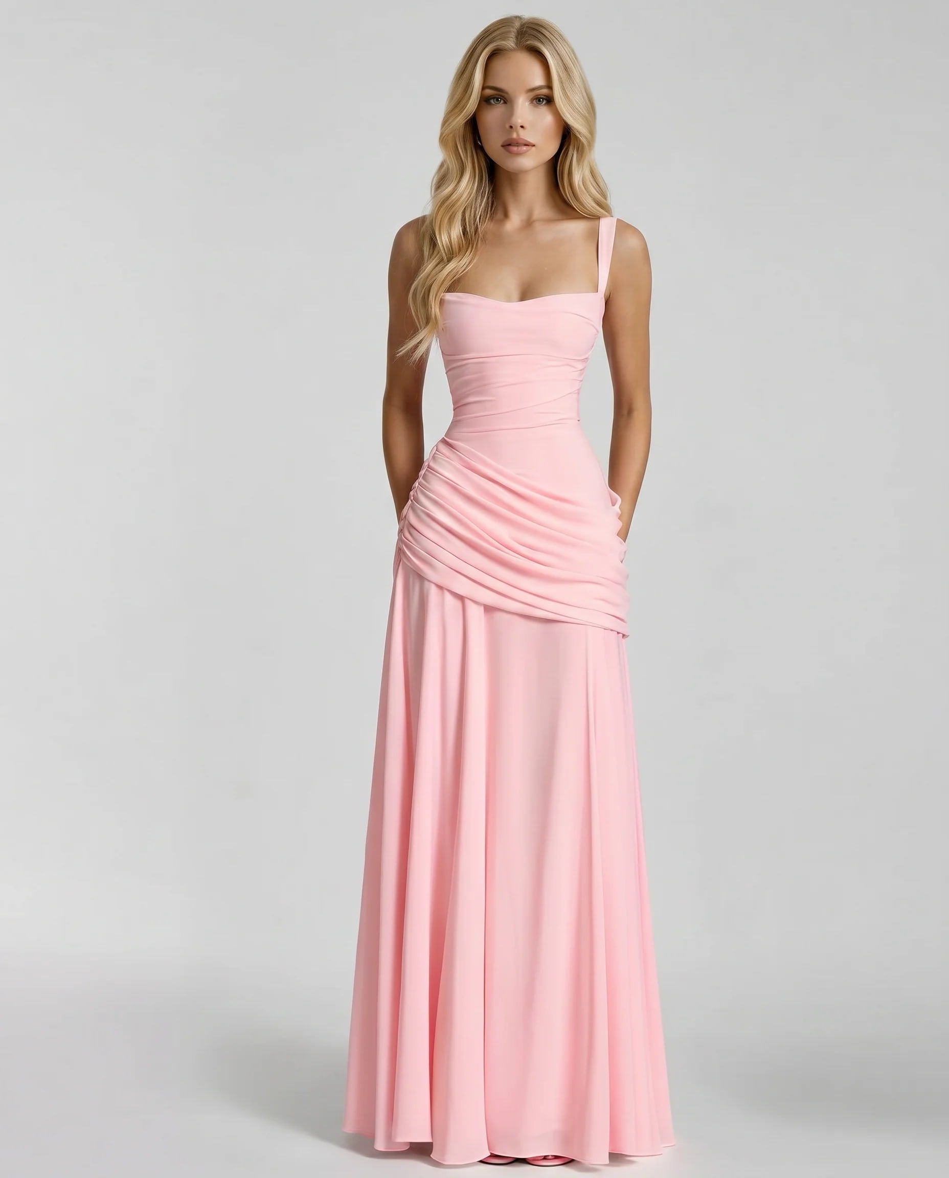 Runa Ruched Square Neck Maxi Dress_13