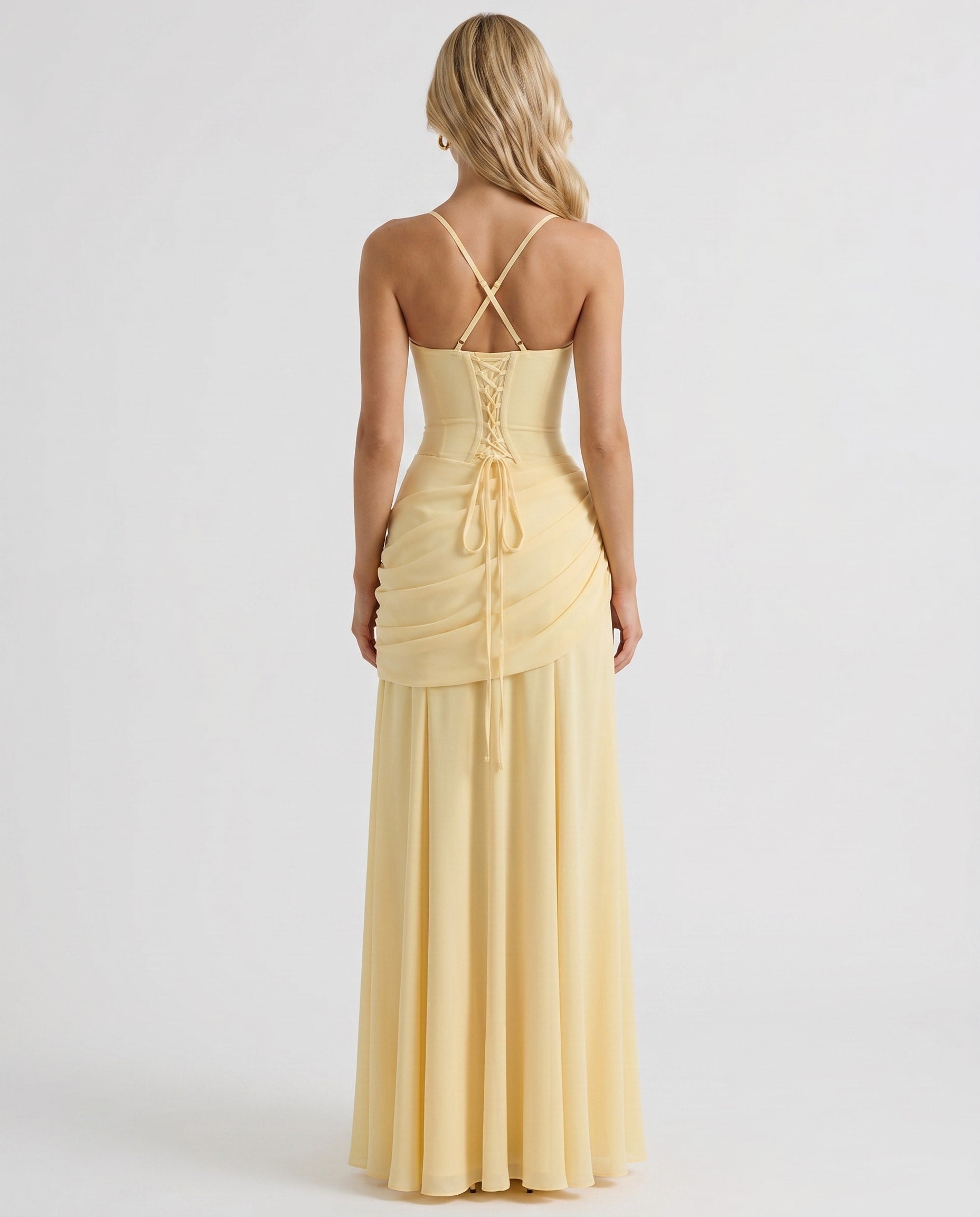 Runa Ruched Square Neck Maxi Dress_3