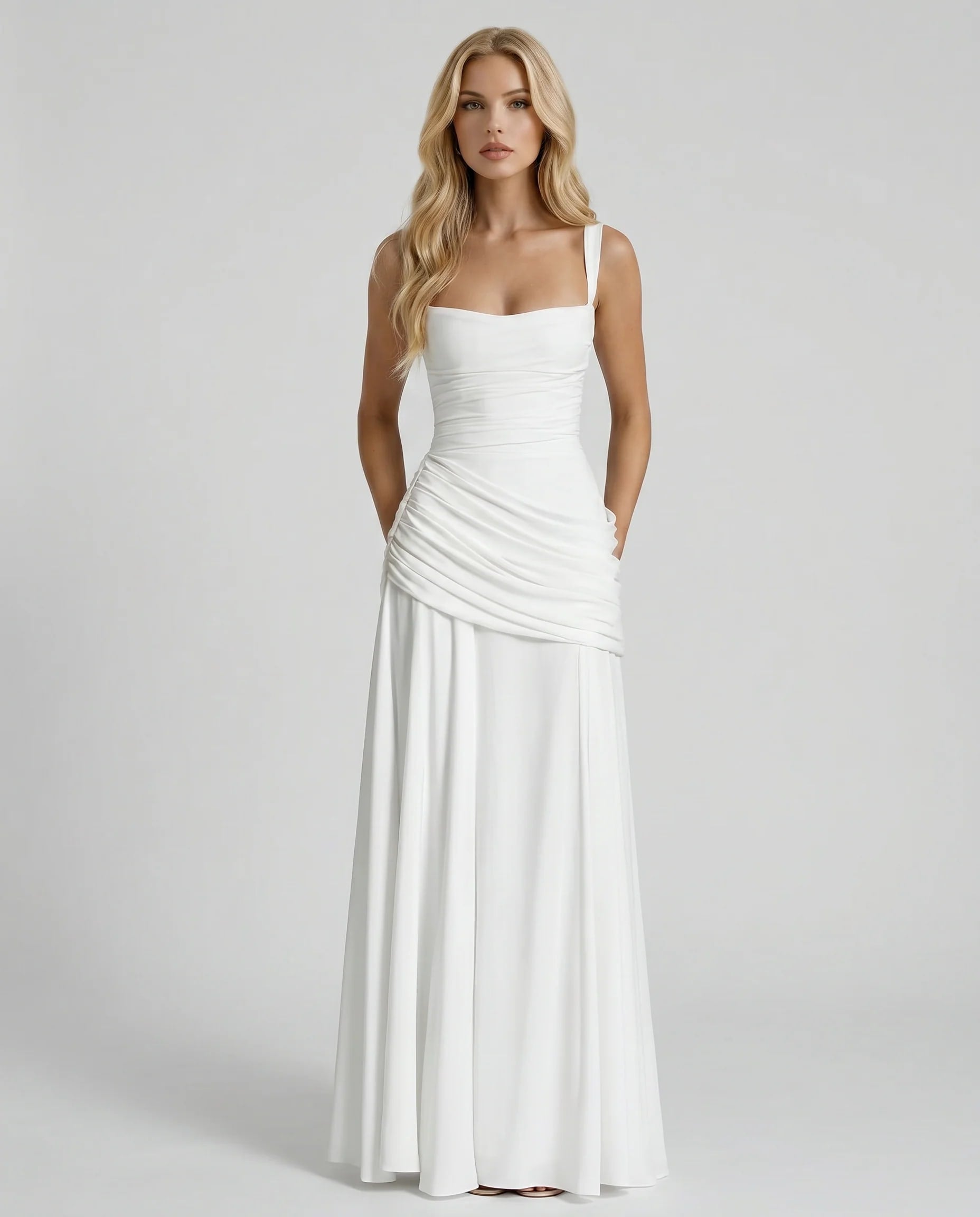 Runa Ruched Square Neck Maxi Dress_9