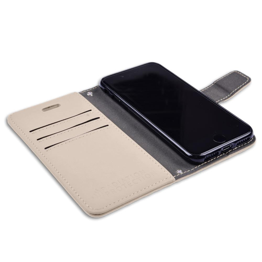 Leather Flip Folio iPhone Case Tab Closure