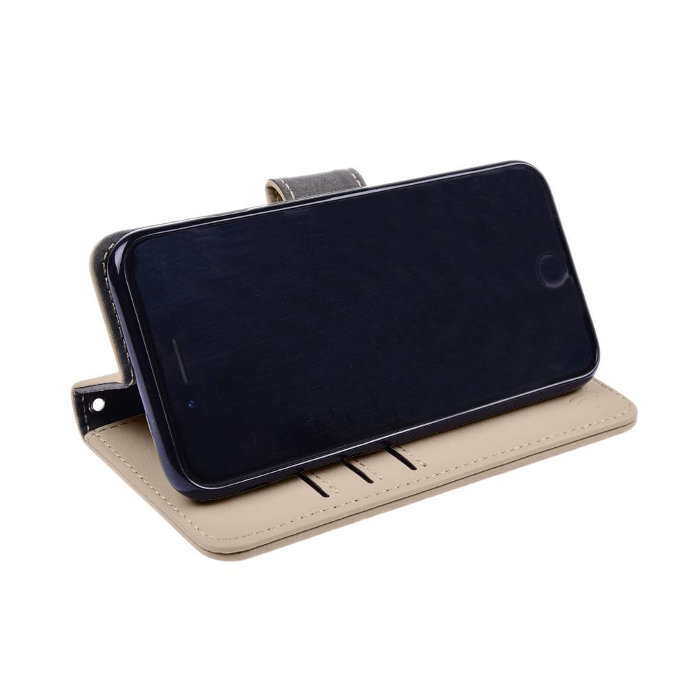 Leather Flip Folio iPhone Case Tab Closure