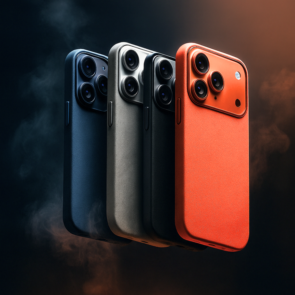 Fabric Texture iPhone Case with Large Camera Cutout and Soft Touch Finish