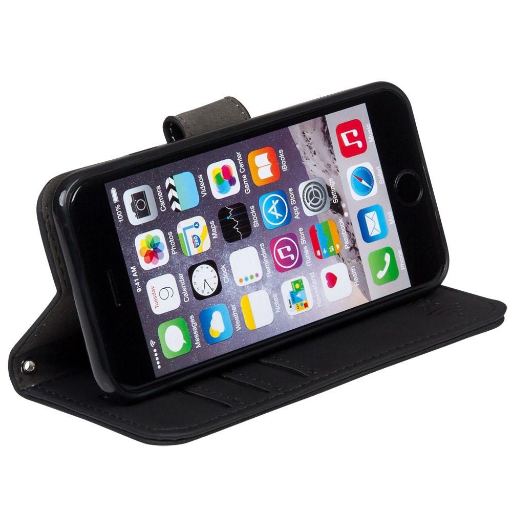 Leather Flip Folio iPhone Case Tab Closure
