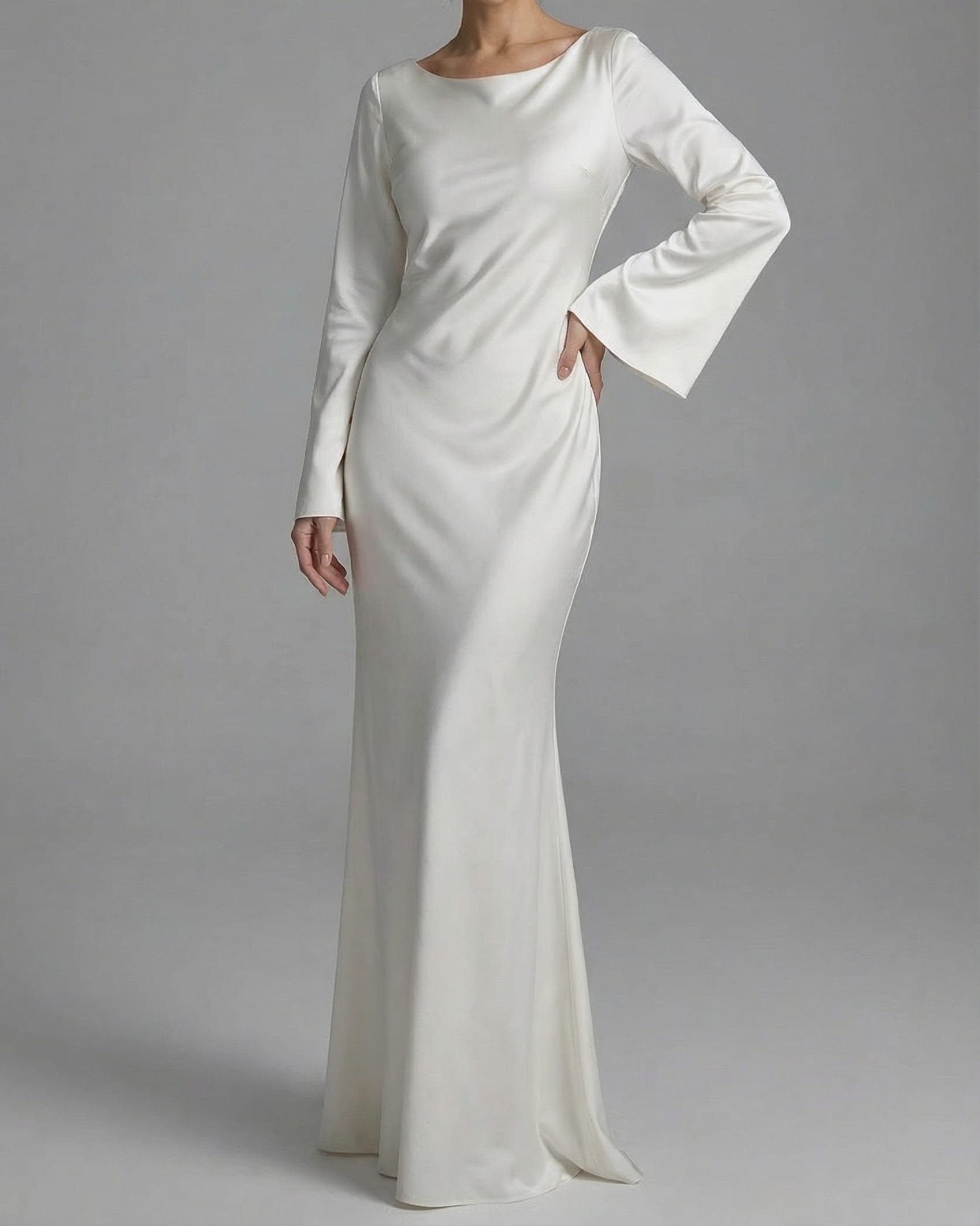 Lieke Long Sleeve Satin Maxi Dress_2