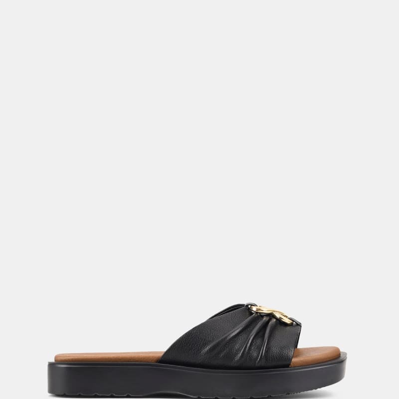Helene Ruched Band Platform Sandals_1