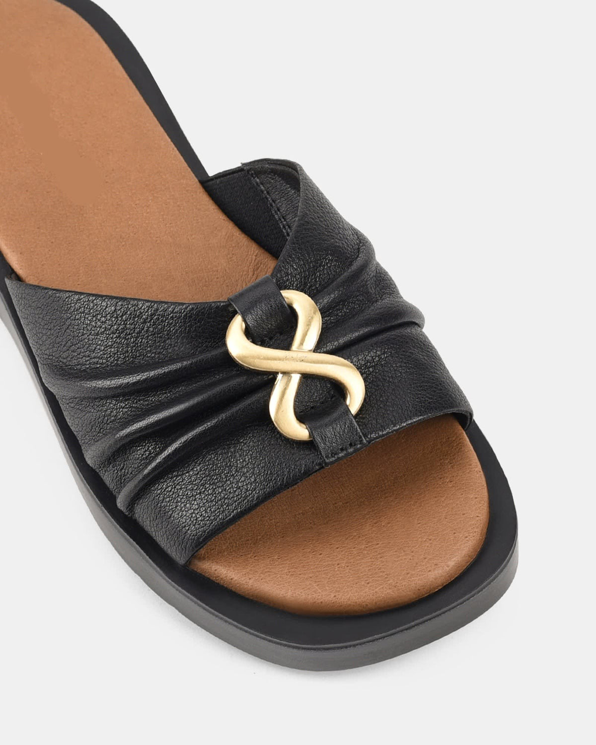 Helene Ruched Band Platform Sandals_4