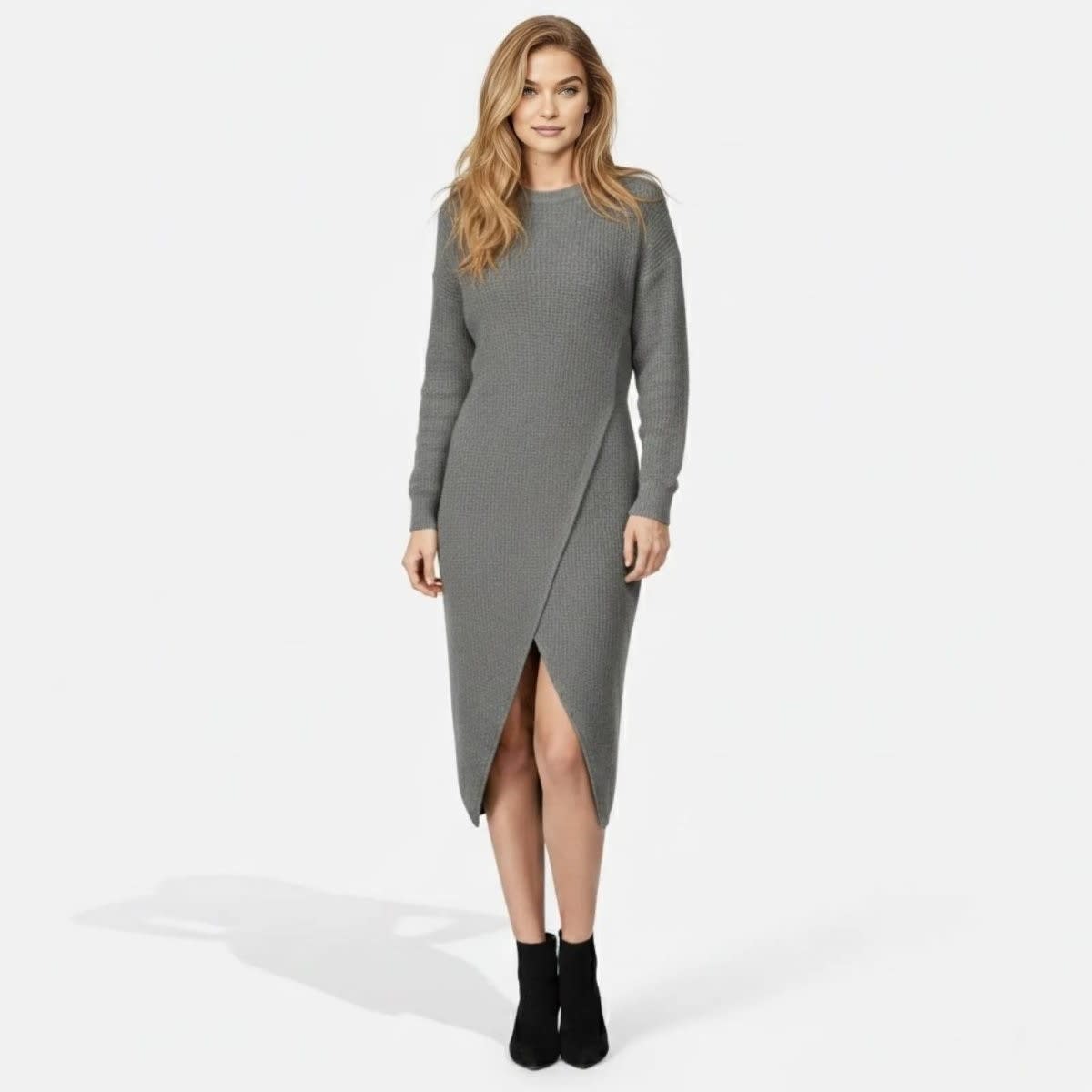 Selma Waffle Knit Midi Dress_11