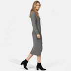 Selma Waffle Knit Midi Dress_12