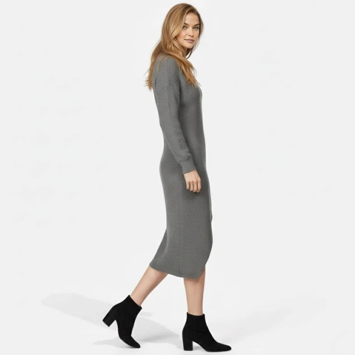 Selma Waffle Knit Midi Dress_12