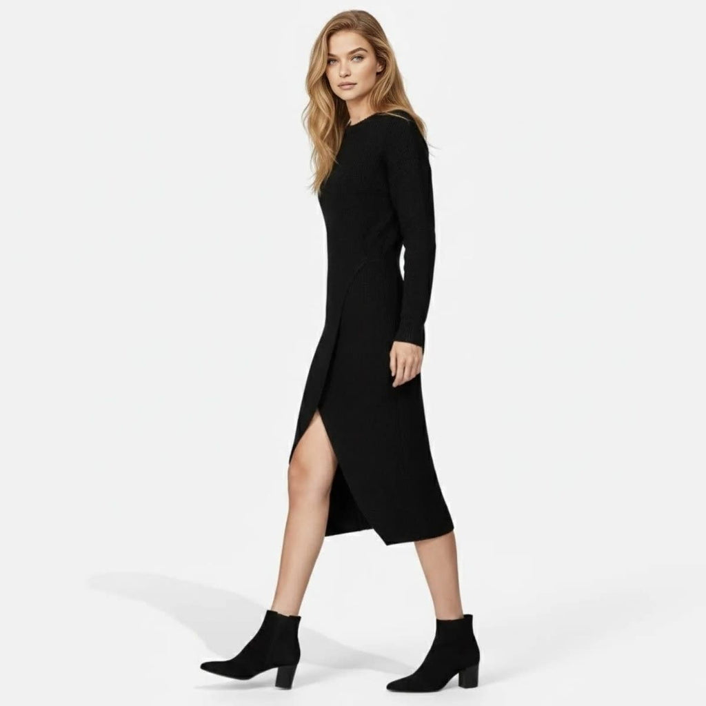 Selma Waffle Knit Midi Dress_17
