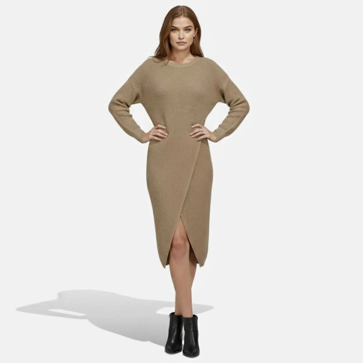 Selma Waffle Knit Midi Dress_6
