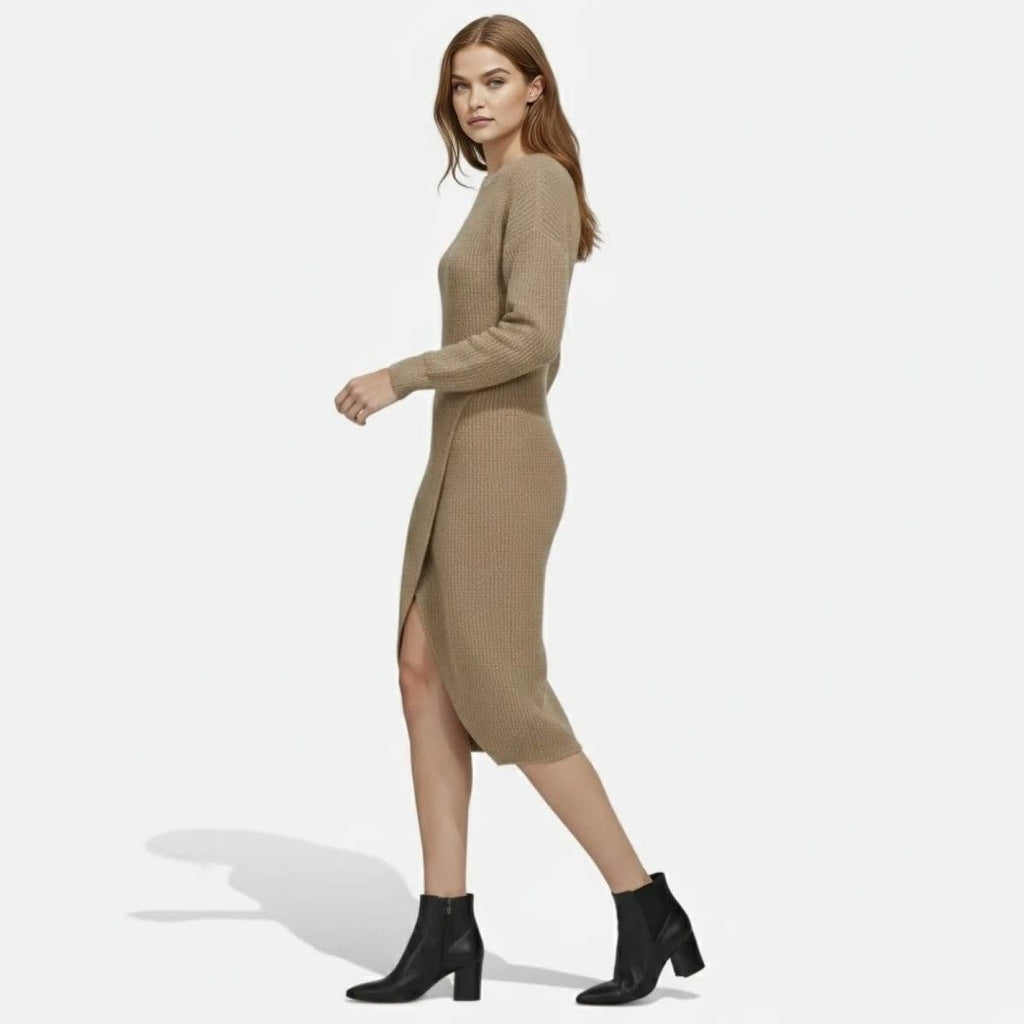 Selma Waffle Knit Midi Dress_7