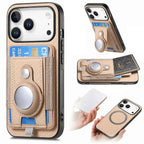 Carbon Fiber MagSafe iPhone Case with Card Wallet