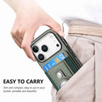 Carbon Fiber MagSafe iPhone Case with Card Wallet