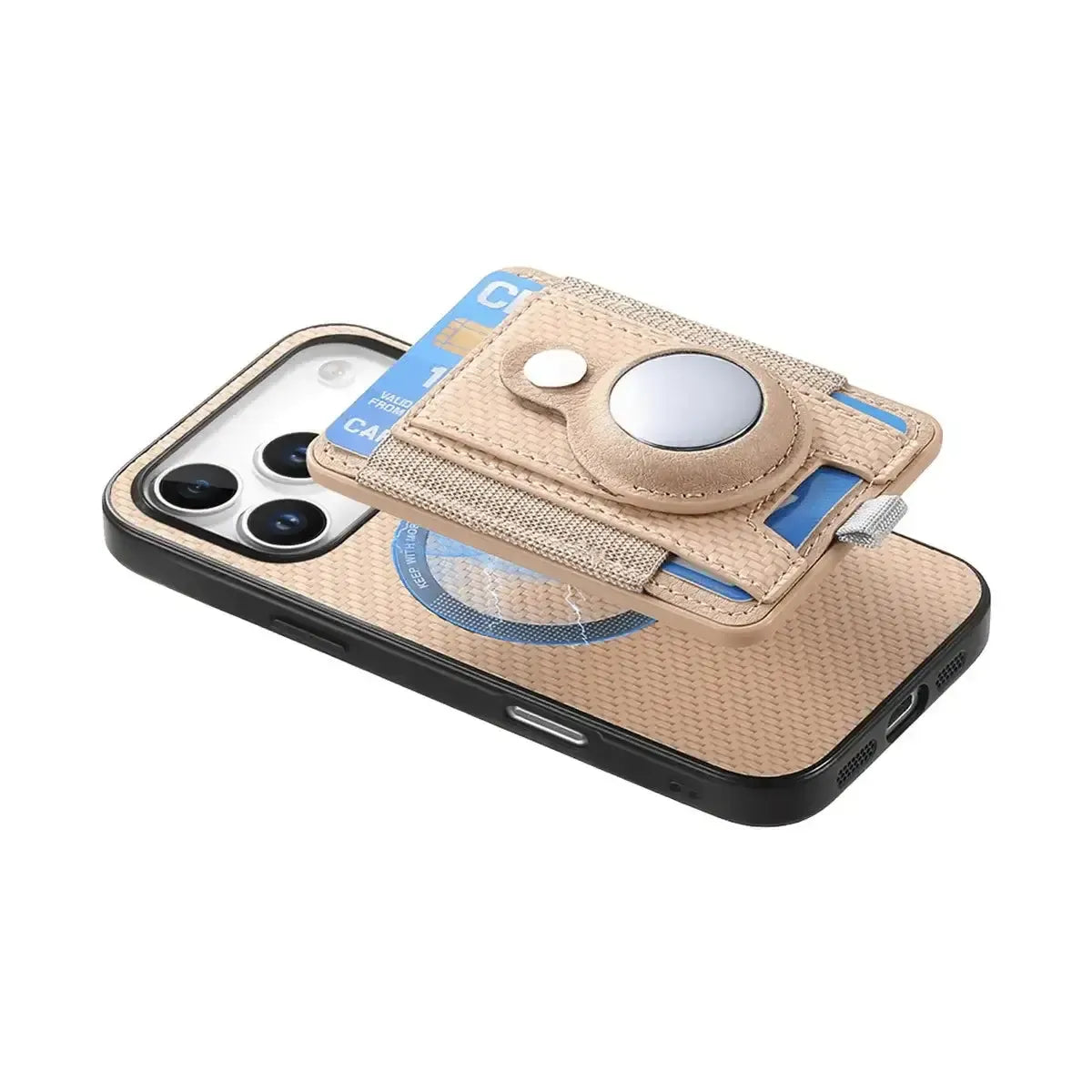 Carbon Fiber MagSafe iPhone Case with Card Wallet