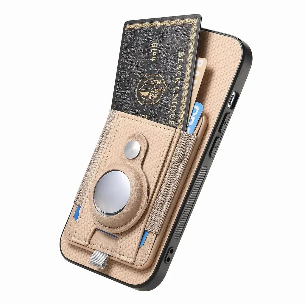 Carbon Fiber MagSafe iPhone Case with Card Wallet