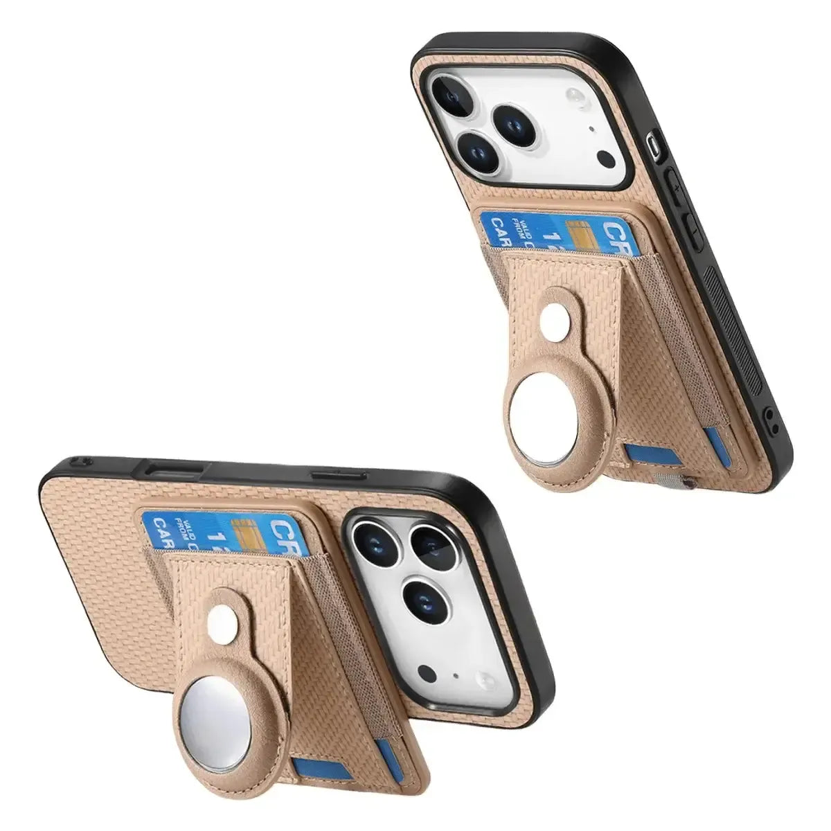 Carbon Fiber MagSafe iPhone Case with Card Wallet
