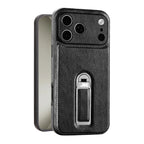 Leather iPhone Case with Built In Metal Kickstand