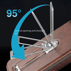 Leather iPhone Case with Built In Metal Kickstand