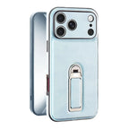 Leather iPhone Case with Built In Metal Kickstand