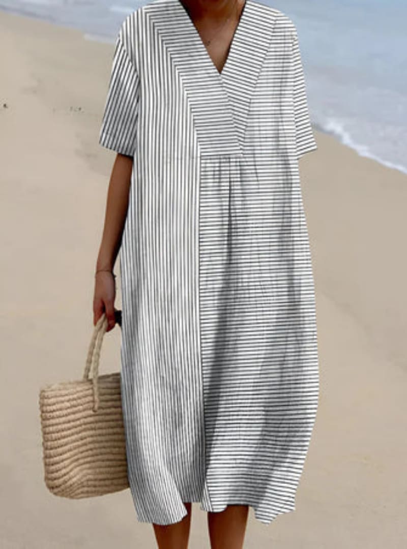 Hala Relaxed Printed Midi Dress_2