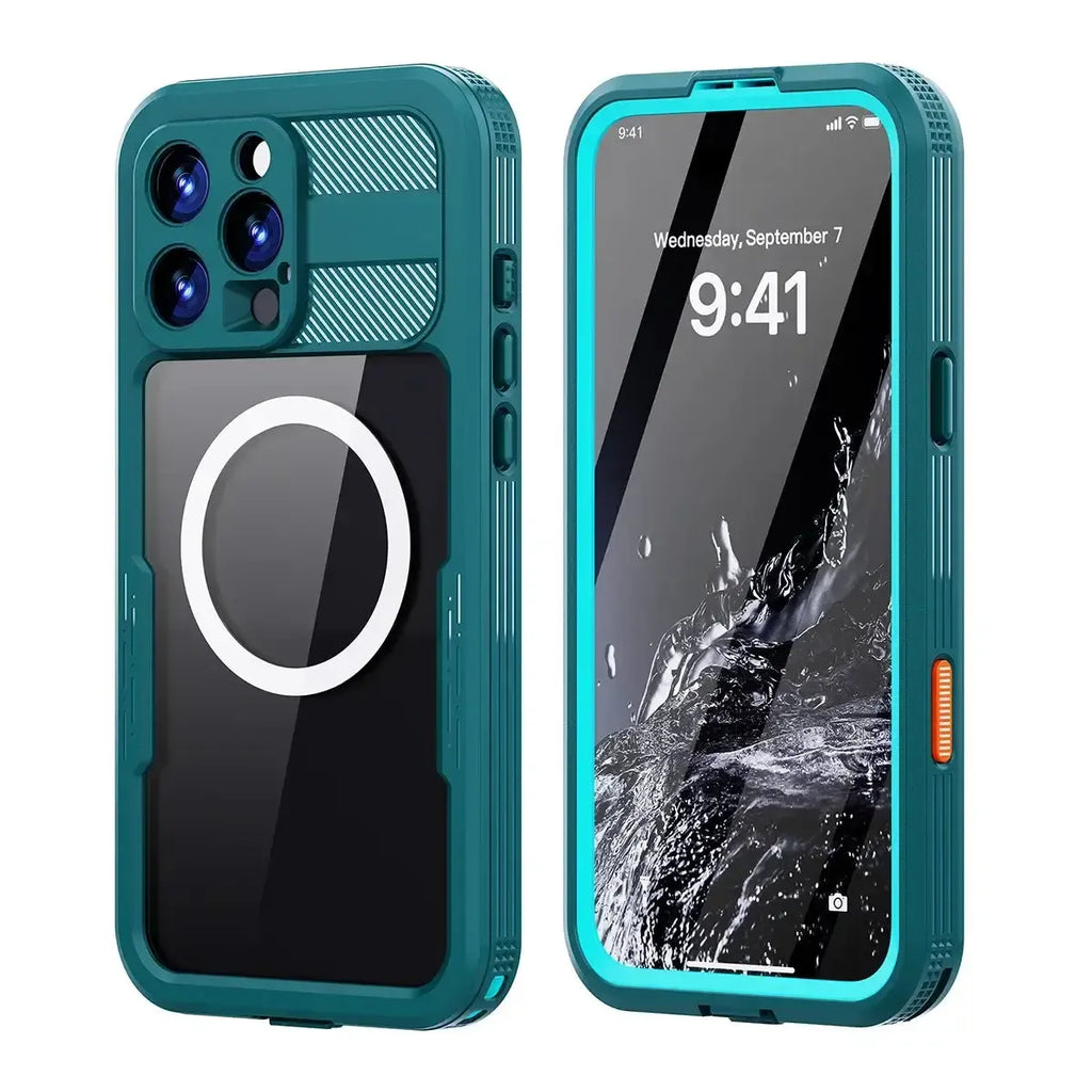Heavy Duty Clear Back MagSafe iPhone Case