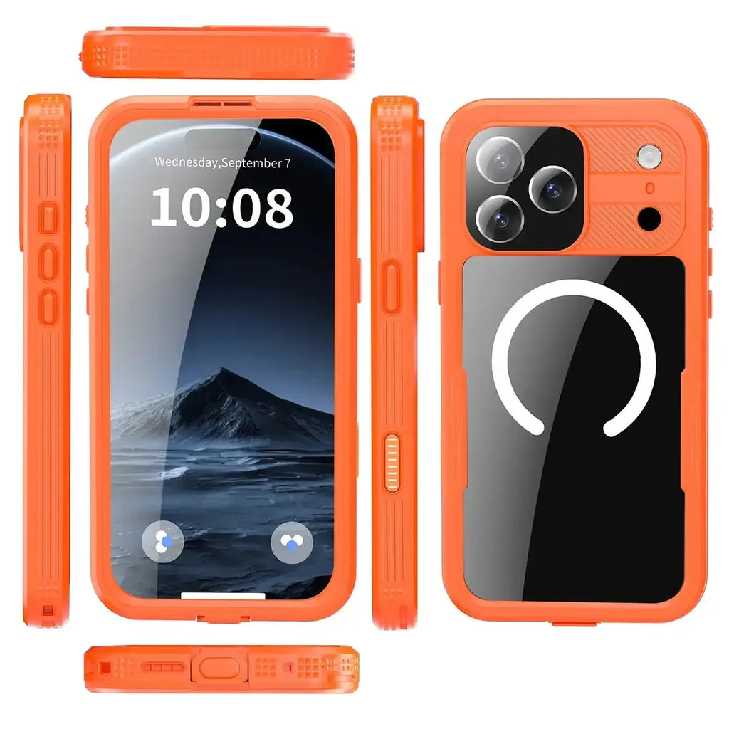 Heavy Duty Clear Back MagSafe iPhone Case