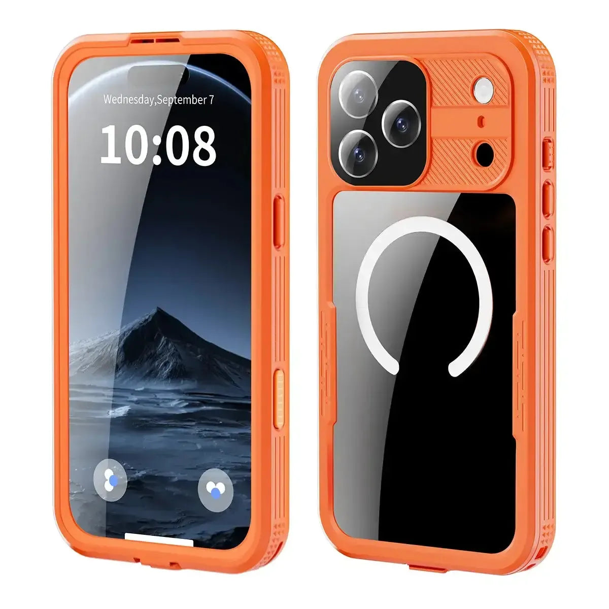Heavy Duty Clear Back MagSafe iPhone Case