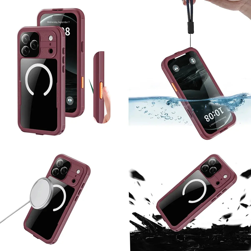 Heavy Duty Clear Back MagSafe iPhone Case