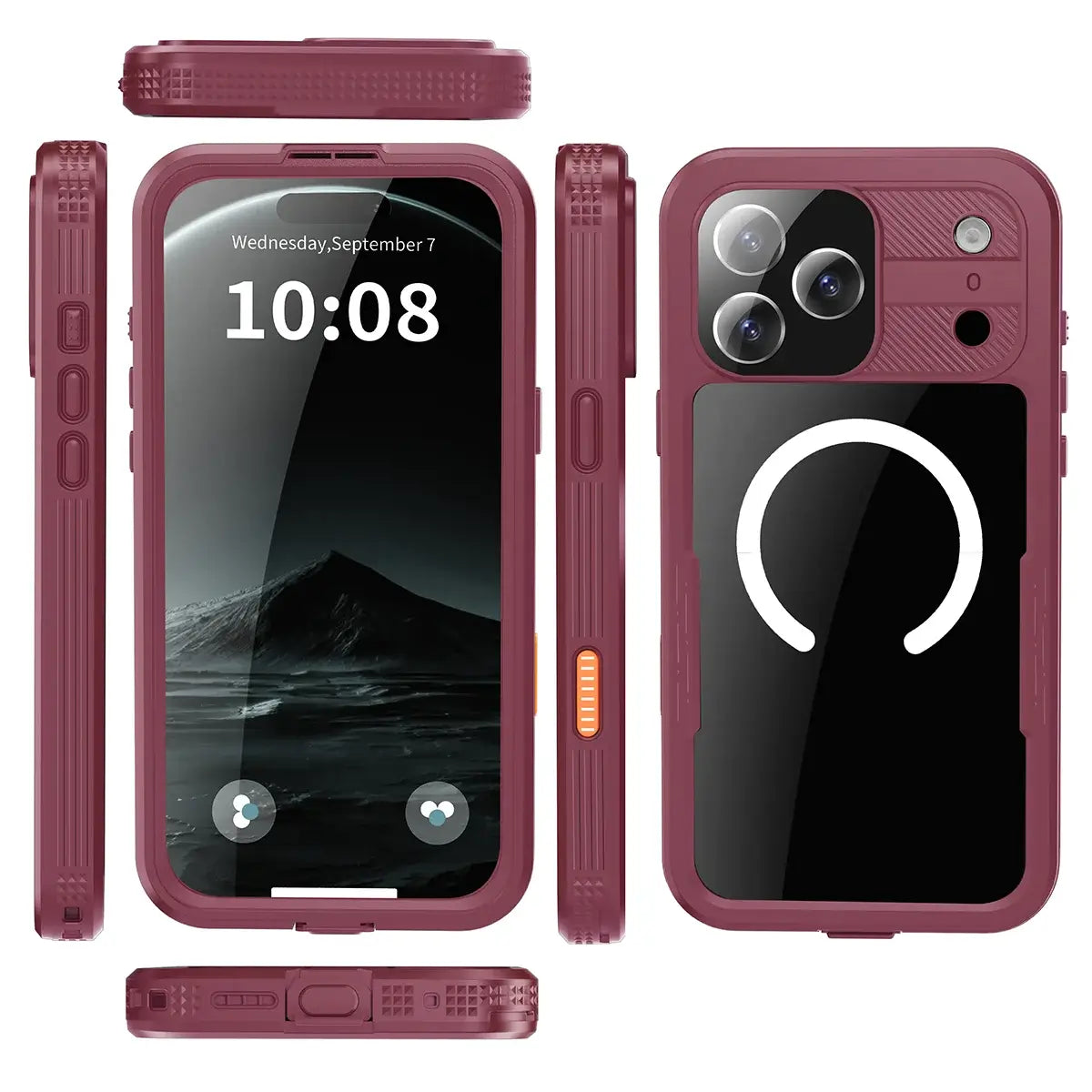 Heavy Duty Clear Back MagSafe iPhone Case
