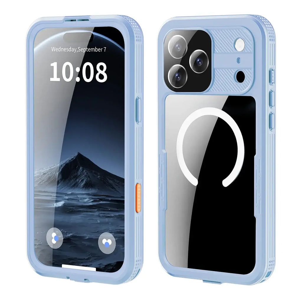 Heavy Duty Clear Back MagSafe iPhone Case