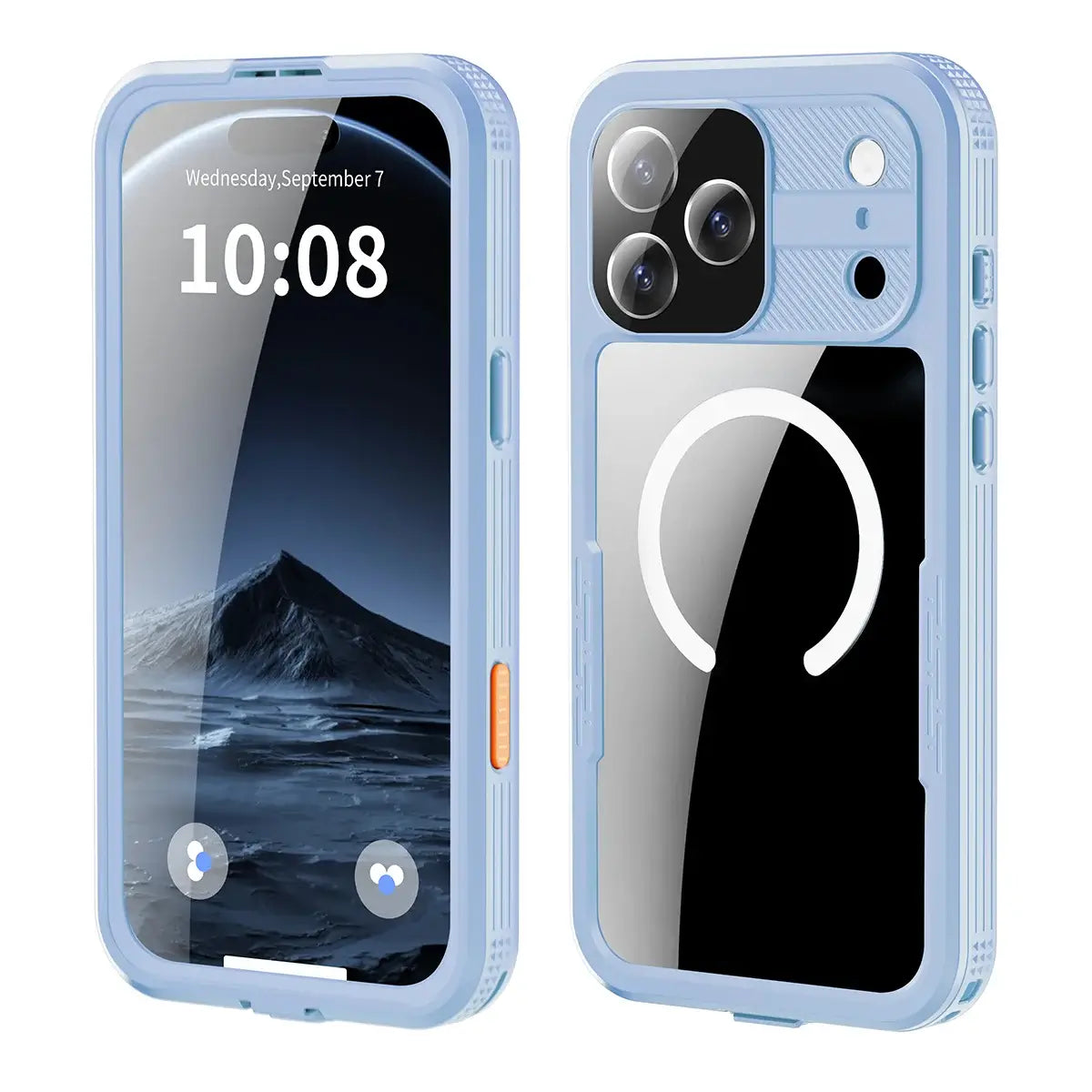 Heavy Duty Clear Back MagSafe iPhone Case
