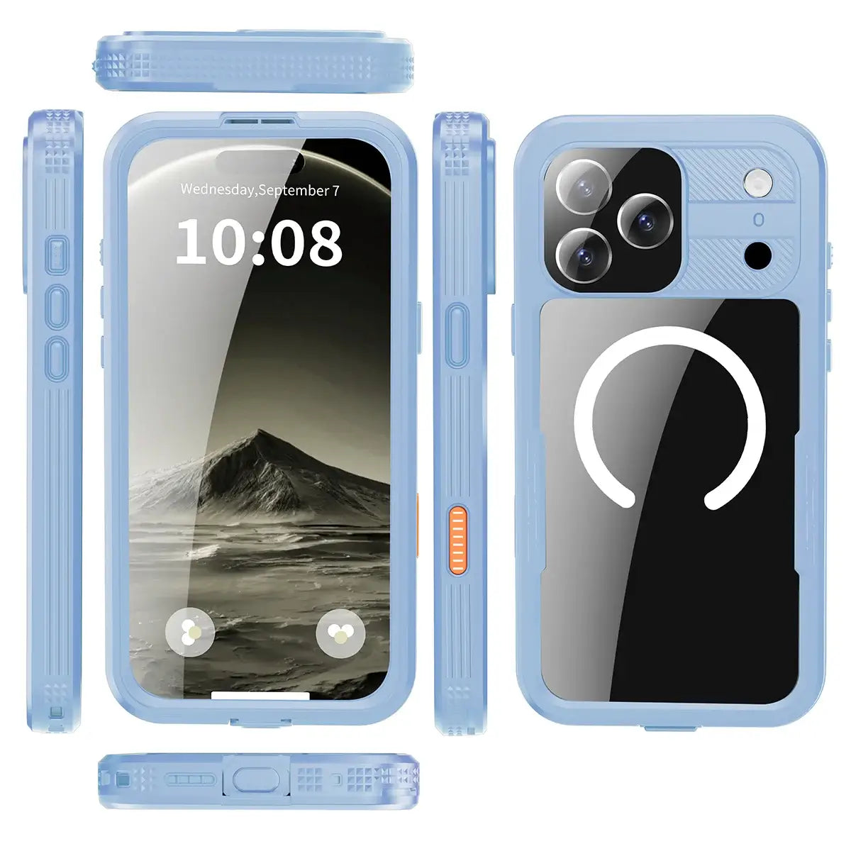 Heavy Duty Clear Back MagSafe iPhone Case