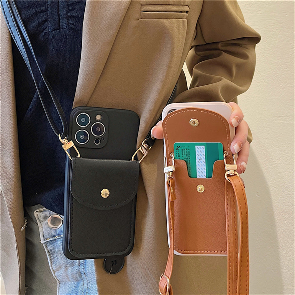 Crossbody Wallet Flap iPhone Case