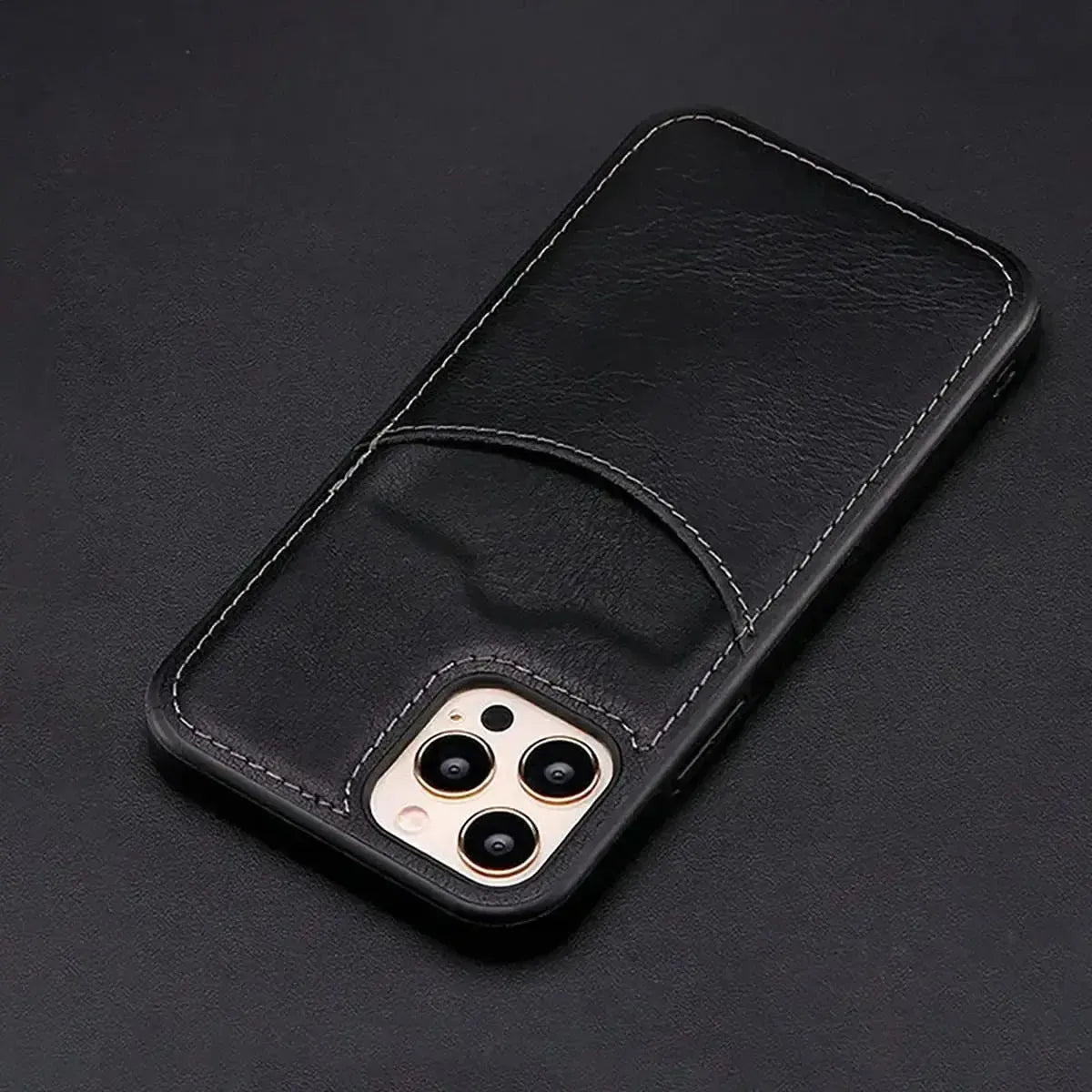 Leather Card Holder iPhone Case