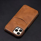 Leather Card Holder iPhone Case