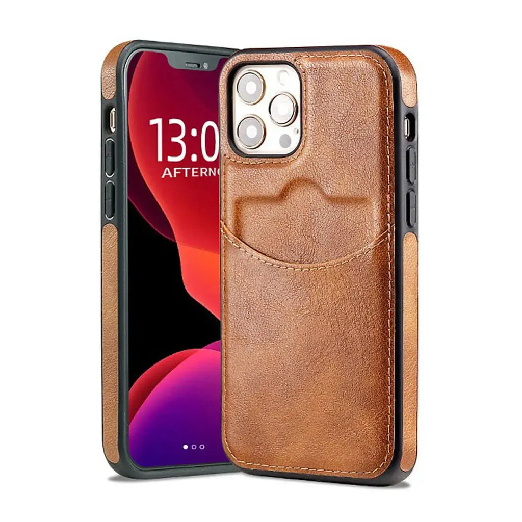 Leather Card Holder iPhone Case