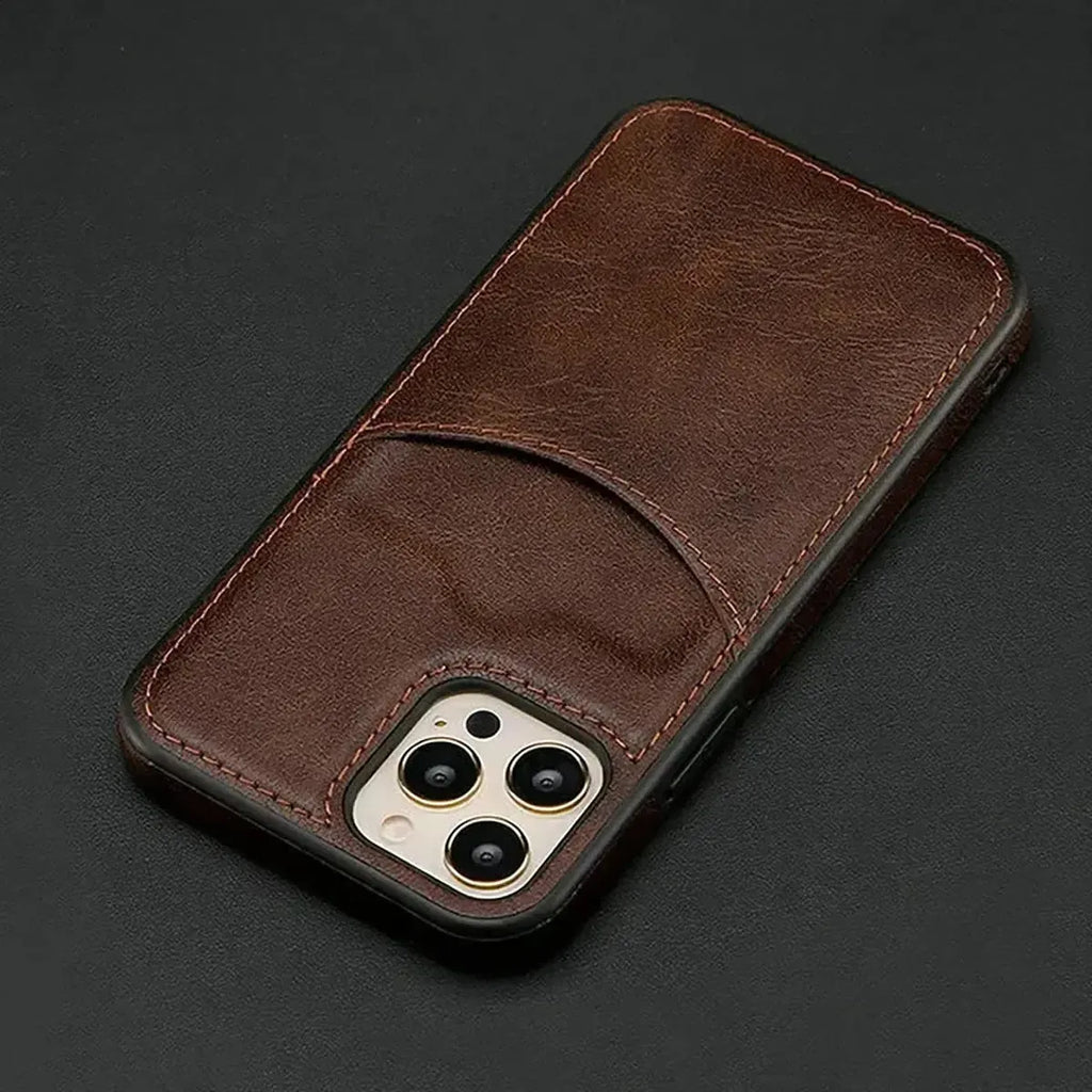 Leather Card Holder iPhone Case