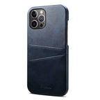 Leather Dual Card Holder iPhone Case